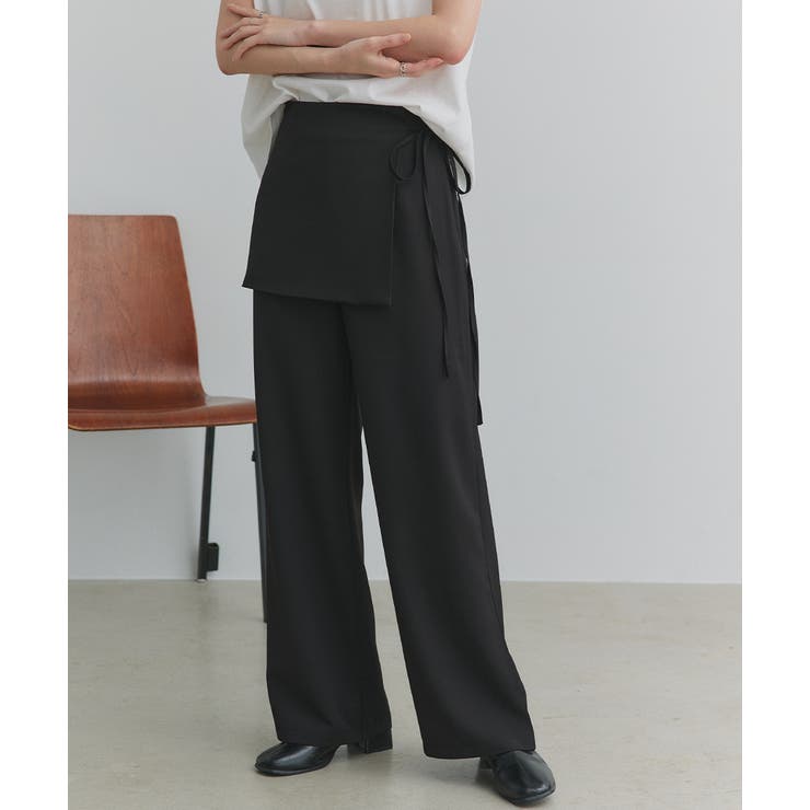 サイドリボンスカートレイヤードパンツ | ad thie | 詳細画像8 