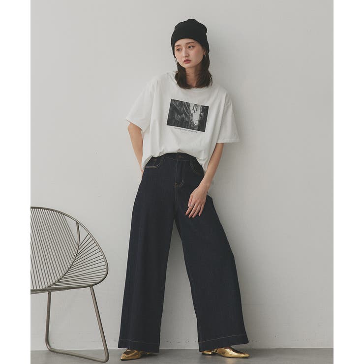 ノンウォッシュデニムパンツ | ad thie | 詳細画像13 