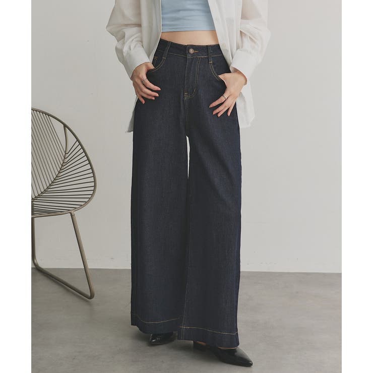 2025AW新作】ノンウォッシュデニムパンツ[品番：ADEW0005002]｜ad thie