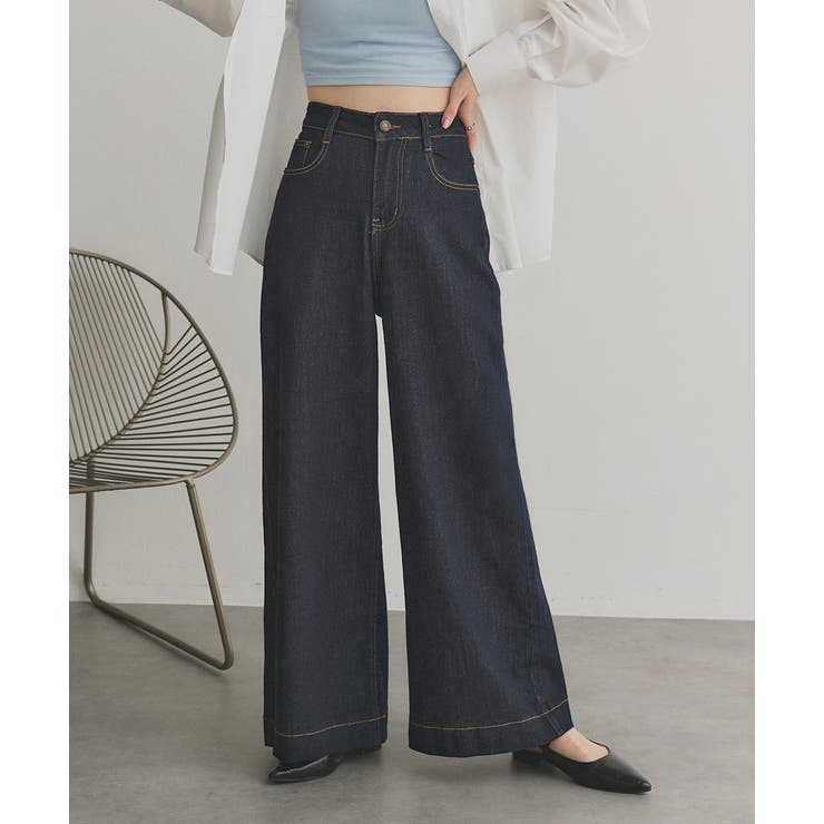 2025AW新作】ノンウォッシュデニムパンツ[品番：ADEW0005002]｜ad thie