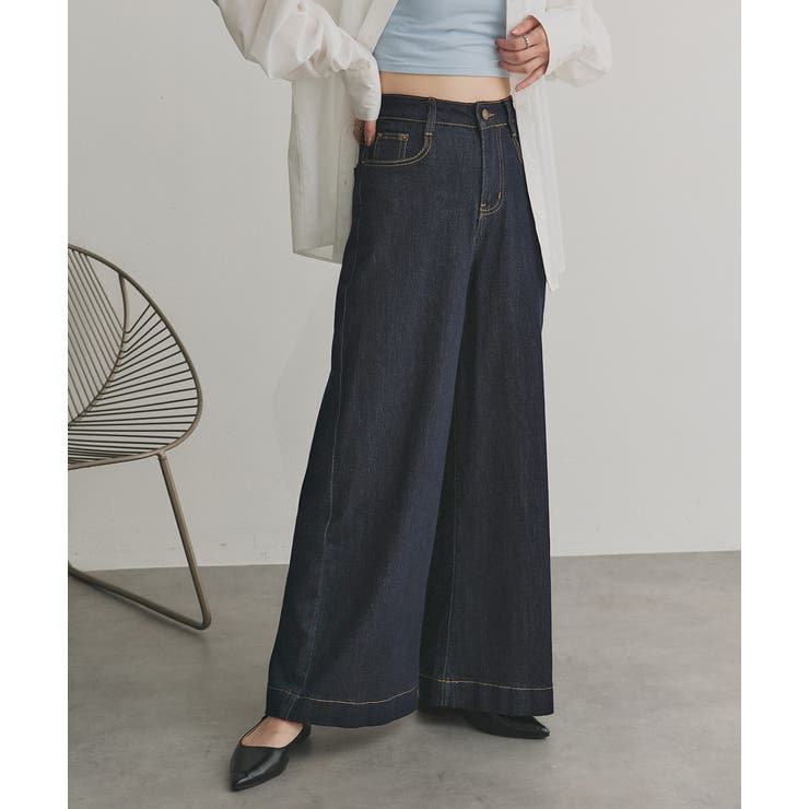 ノンウォッシュデニムパンツ | ad thie | 詳細画像18 