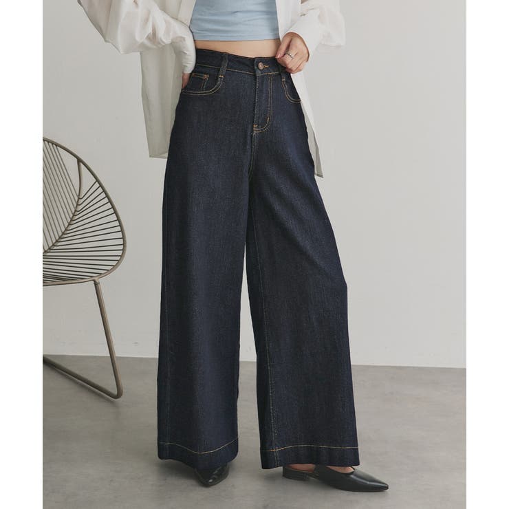 ノンウォッシュデニムパンツ | ad thie | 詳細画像19 