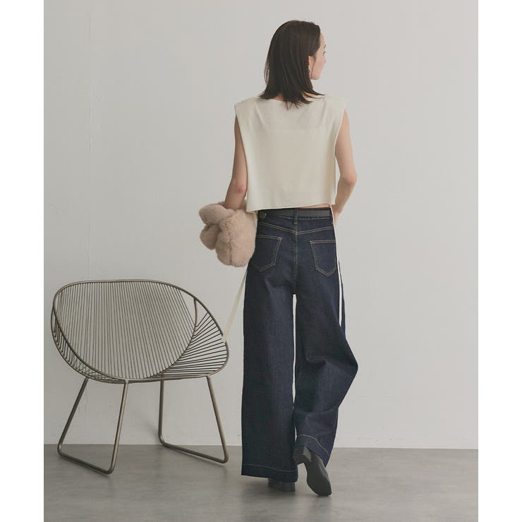 ノンウォッシュデニムパンツ | ad thie | 詳細画像3 