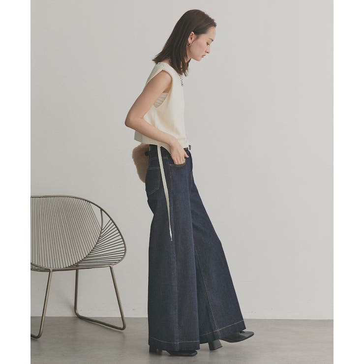 ノンウォッシュデニムパンツ | ad thie | 詳細画像4 