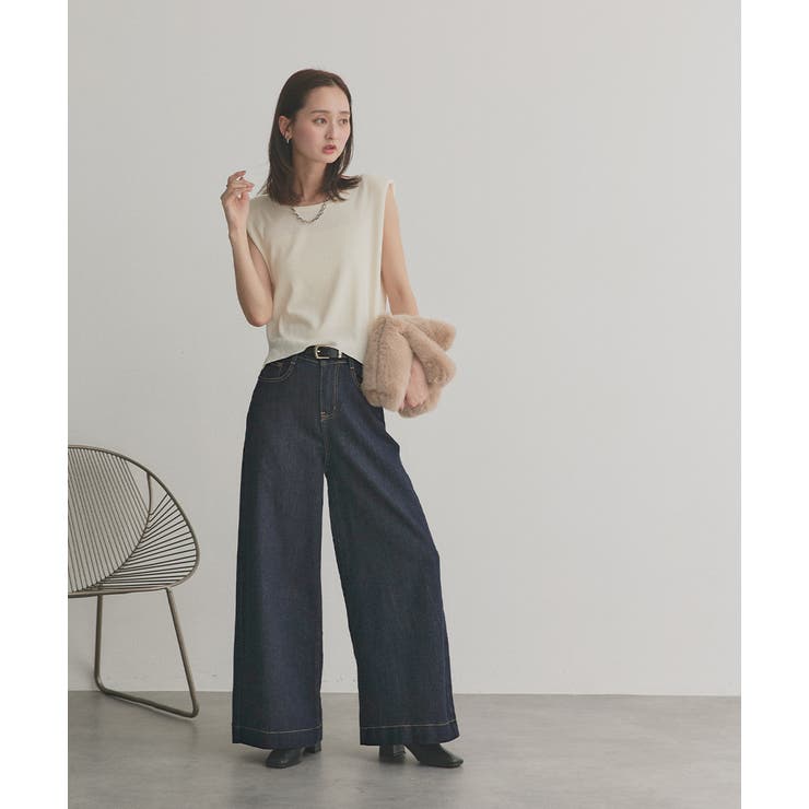 ノンウォッシュデニムパンツ | ad thie | 詳細画像5 