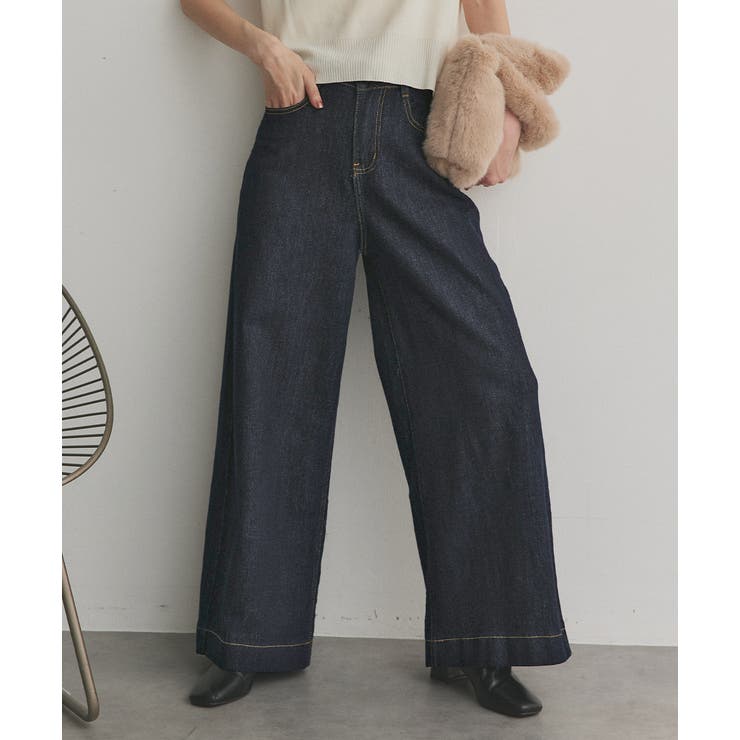 ノンウォッシュデニムパンツ | ad thie | 詳細画像8 