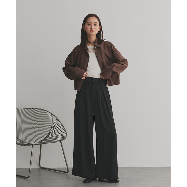 フロントタックワイドスラックス | ad thie | 詳細画像19 