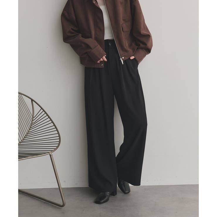 フロントタックワイドスラックス | ad thie | 詳細画像24 