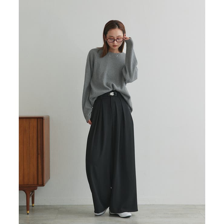 フロントタックワイドスラックス | ad thie | 詳細画像25 