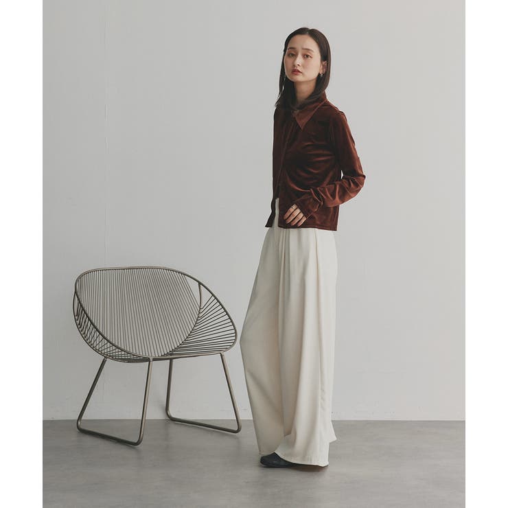 フロントタックワイドスラックス | ad thie | 詳細画像33 