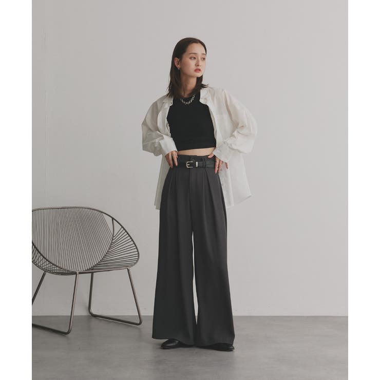 フロントタックワイドスラックス | ad thie | 詳細画像40 