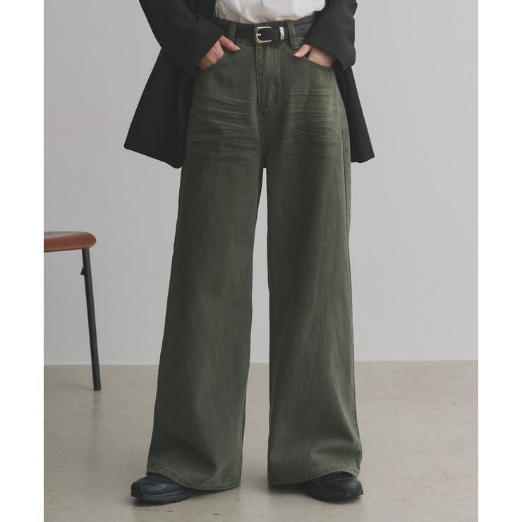 【2025AW新作】ヴィンテージライクグラデーションデニムパンツ | ad thie | 詳細画像10 