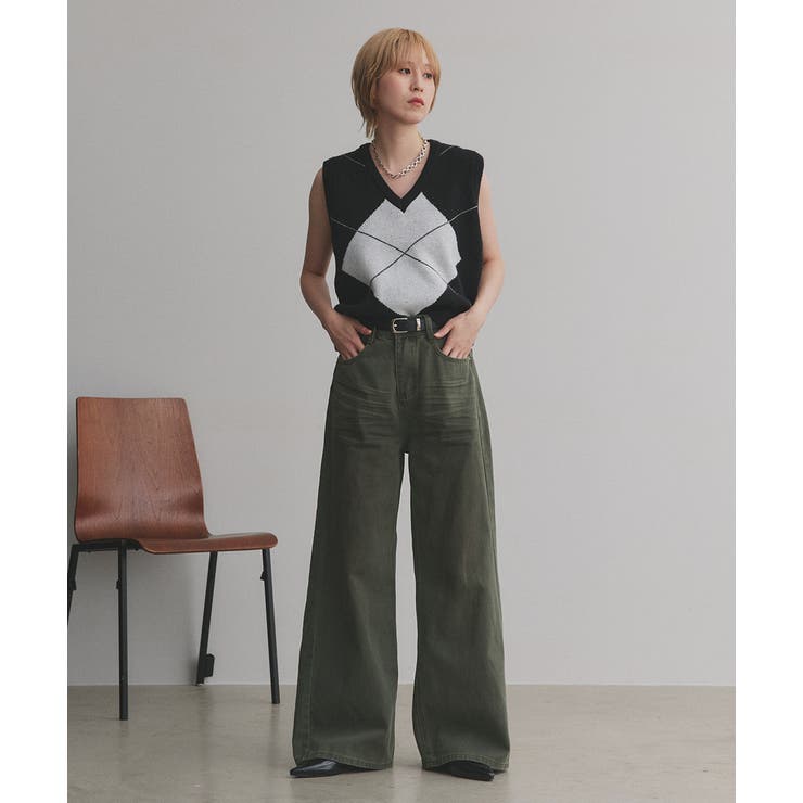 【2025AW新作】ヴィンテージライクグラデーションデニムパンツ | ad thie | 詳細画像11 