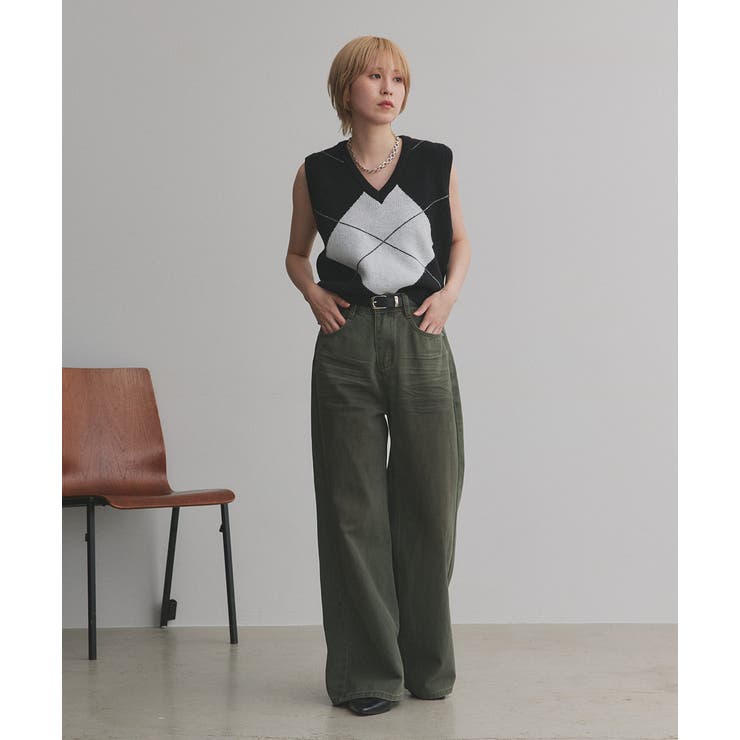 【2025AW新作】ヴィンテージライクグラデーションデニムパンツ | ad thie | 詳細画像12 