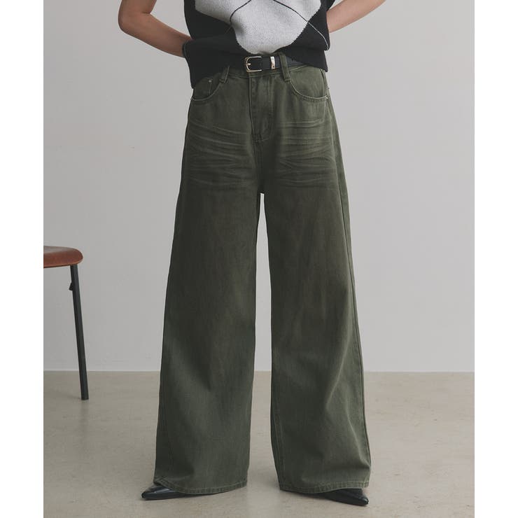 【2025AW新作】ヴィンテージライクグラデーションデニムパンツ | ad thie | 詳細画像14 