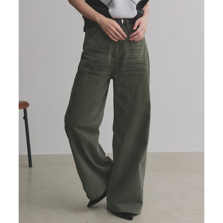 【2025AW新作】ヴィンテージライクグラデーションデニムパンツ | ad thie | 詳細画像15 