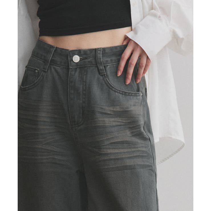 【2025AW新作】ヴィンテージライクグラデーションデニムパンツ | ad thie | 詳細画像23 