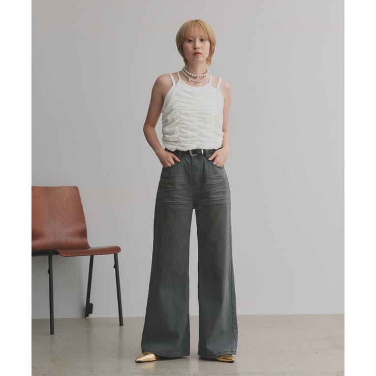 【2025AW新作】ヴィンテージライクグラデーションデニムパンツ | ad thie | 詳細画像25 