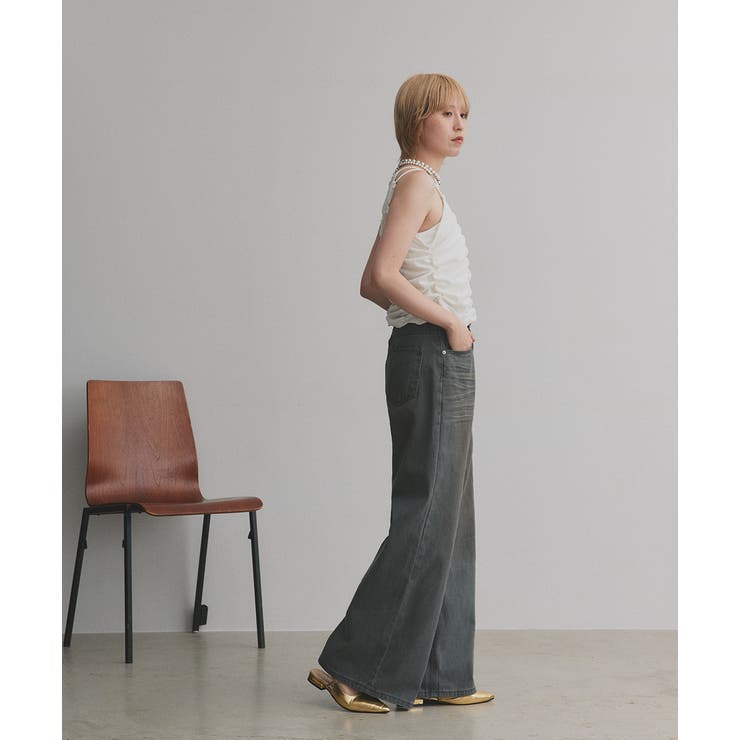 【2025AW新作】ヴィンテージライクグラデーションデニムパンツ | ad thie | 詳細画像26 