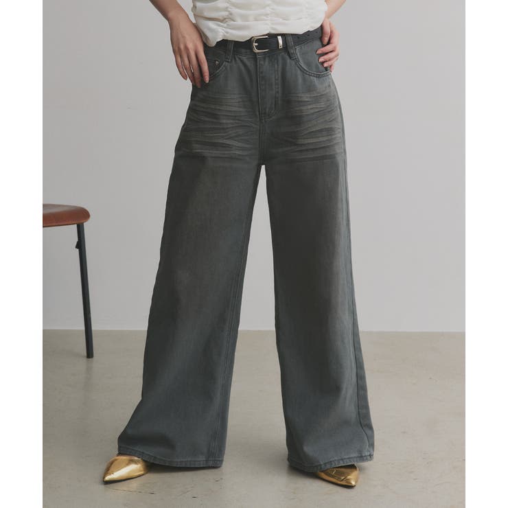 【2025AW新作】ヴィンテージライクグラデーションデニムパンツ | ad thie | 詳細画像27 