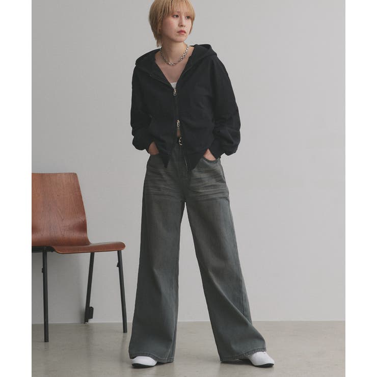 【2025AW新作】ヴィンテージライクグラデーションデニムパンツ | ad thie | 詳細画像29 