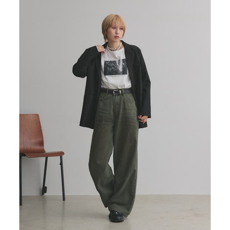 【2025AW新作】ヴィンテージライクグラデーションデニムパンツ | ad thie | 詳細画像8 