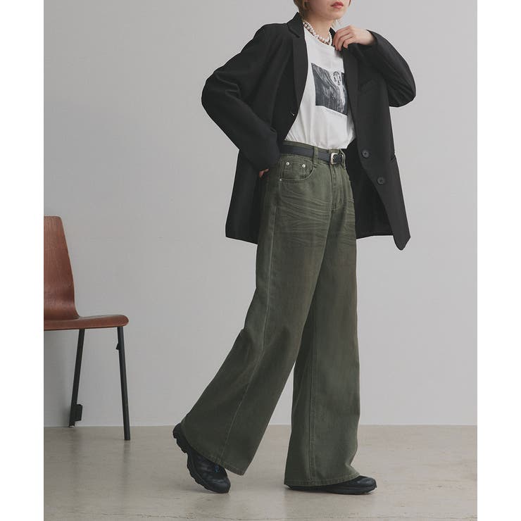 【2025AW新作】ヴィンテージライクグラデーションデニムパンツ | ad thie | 詳細画像9 