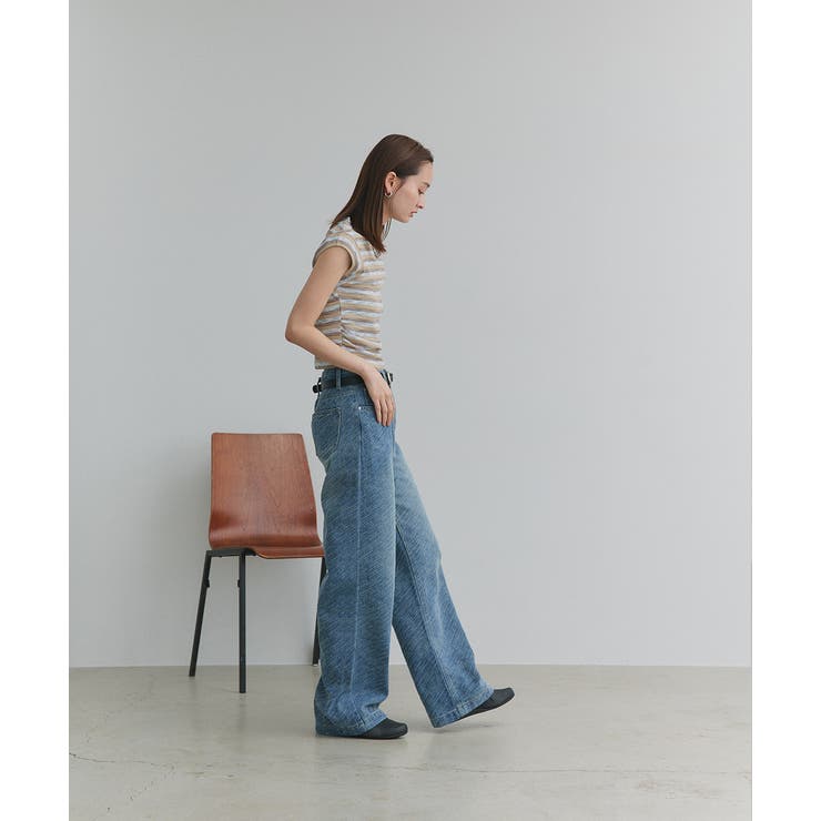 ヴィンテージライクダメージデニムパンツ | ad thie | 詳細画像10 