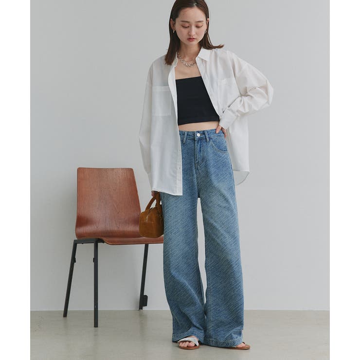 ヴィンテージライクダメージデニムパンツ | ad thie | 詳細画像14 