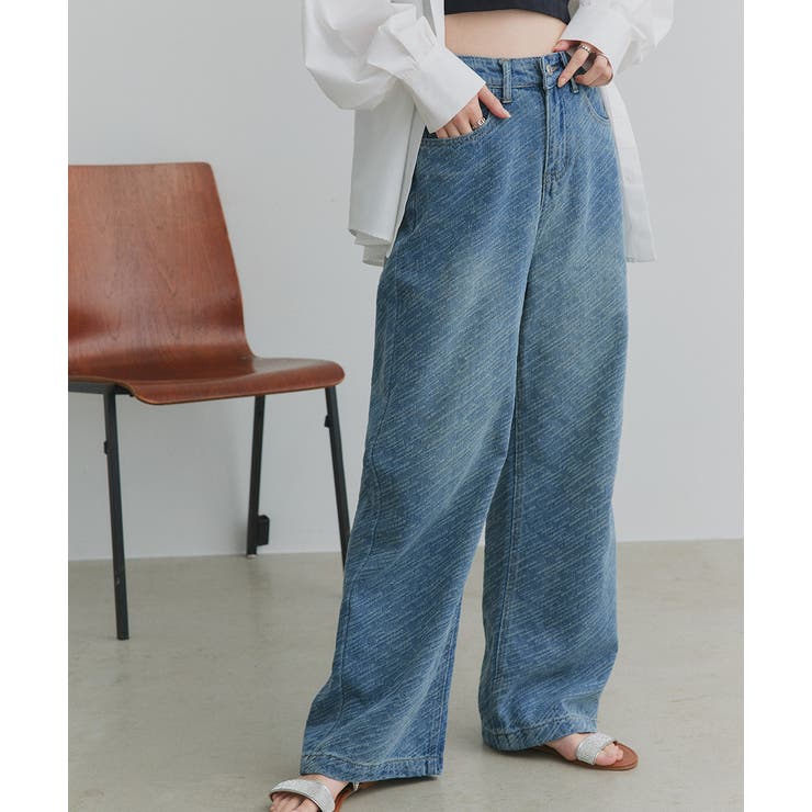 ヴィンテージライクダメージデニムパンツ | ad thie | 詳細画像17 