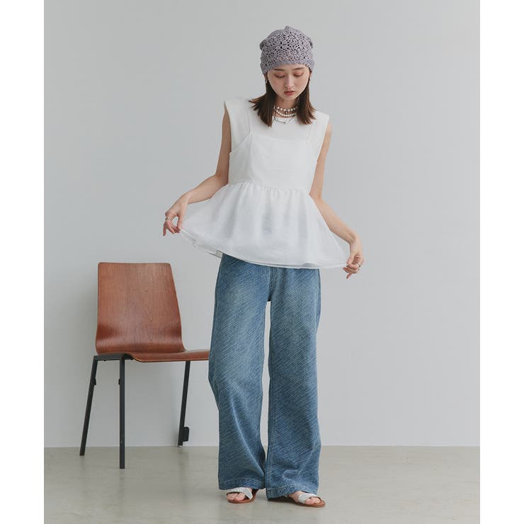 ヴィンテージライクダメージデニムパンツ | ad thie | 詳細画像32 