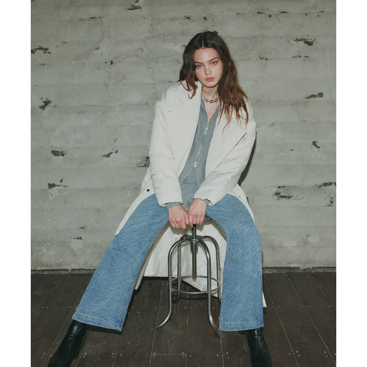 ヴィンテージライクダメージデニムパンツ | ad thie | 詳細画像4 