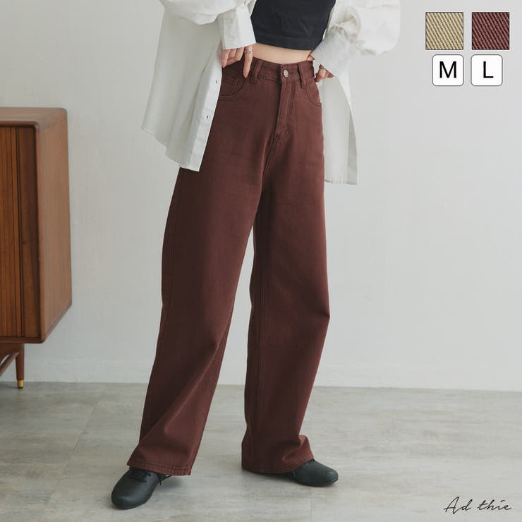 ツイルストレートパンツ | ad thie | 詳細画像1 