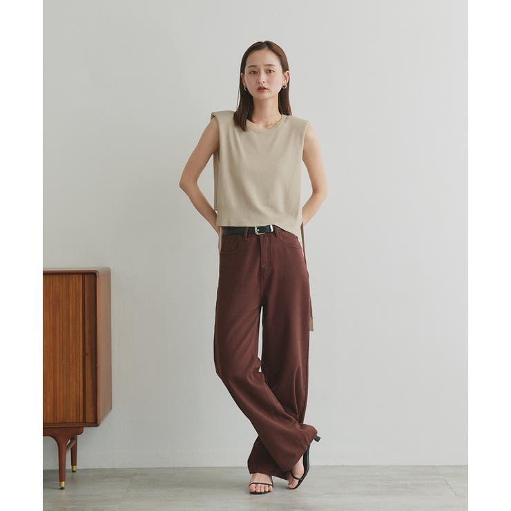 ツイルストレートパンツ | ad thie | 詳細画像11 