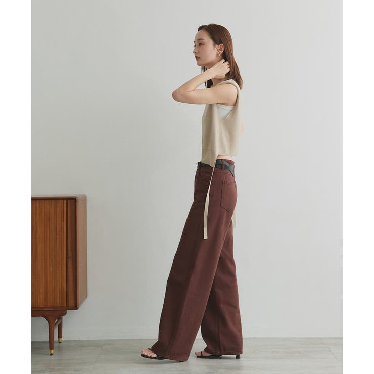 ツイルストレートパンツ | ad thie | 詳細画像12 