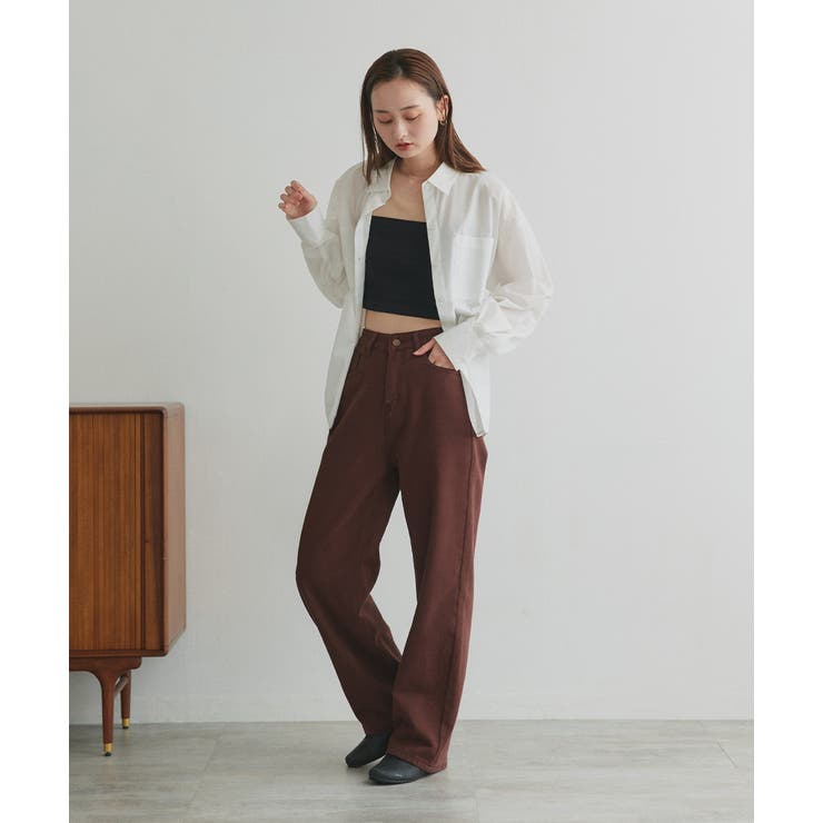 ツイルストレートパンツ | ad thie | 詳細画像17 