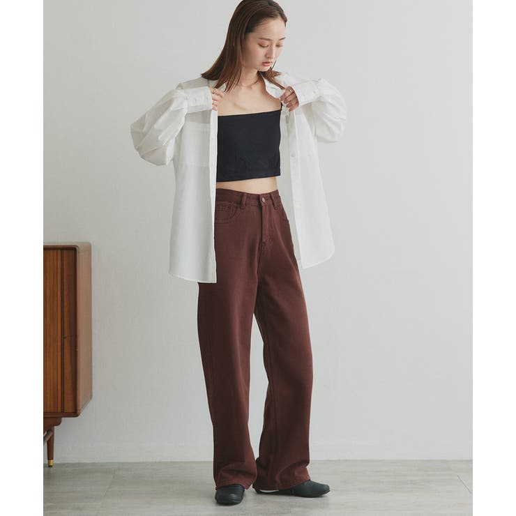 ツイルストレートパンツ | ad thie | 詳細画像18 