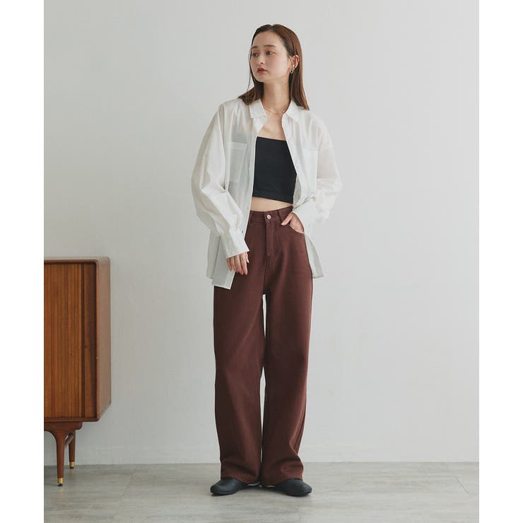 ツイルストレートパンツ | ad thie | 詳細画像19 