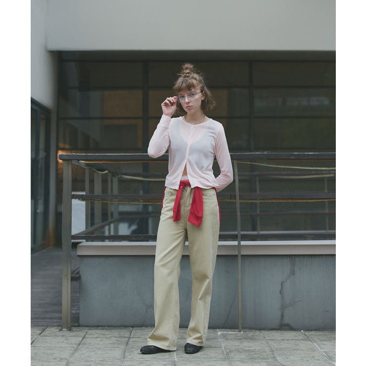 ツイルストレートパンツ | ad thie | 詳細画像23 