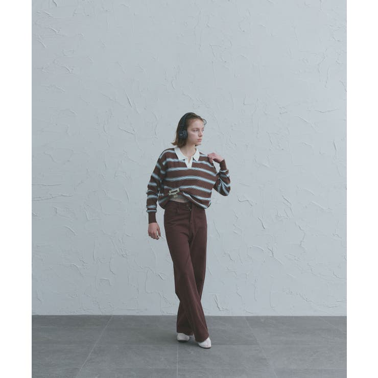 ツイルストレートパンツ | ad thie | 詳細画像3 