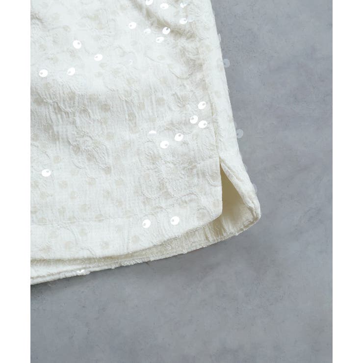 スパンコールフラワーショートパンツ | ad thie | 詳細画像25 