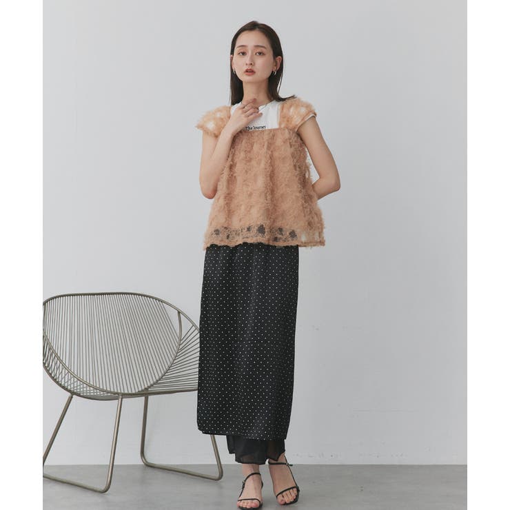 coel コエル　フラワーモチーフチュールトップス フラワーチュールトップス【BLACK】 – ELLIE