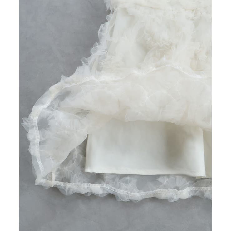 フラワーモチーフ チュールキャミソール | ad thie | 詳細画像37 