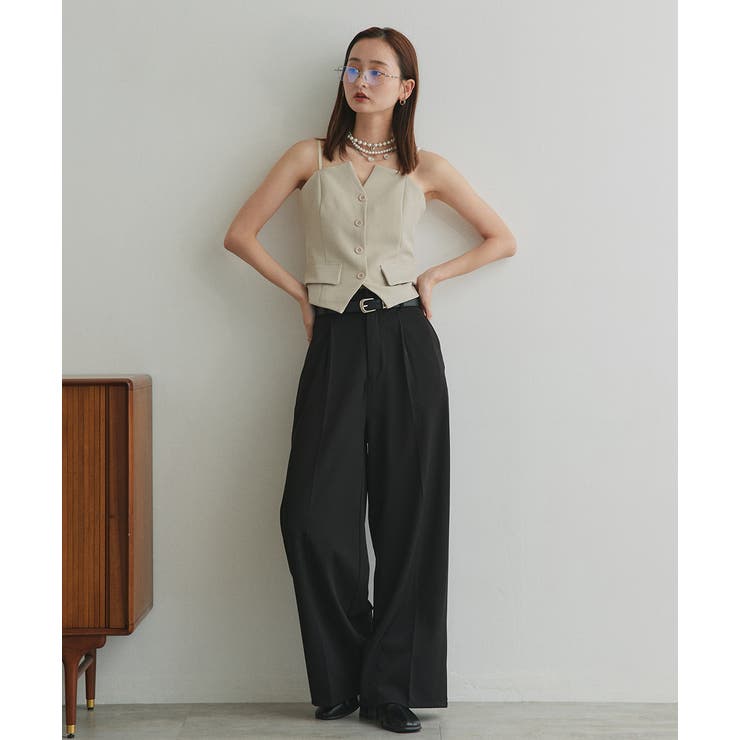 フロントボタンデザインキャミソールビスチェ | ad thie | 詳細画像25 