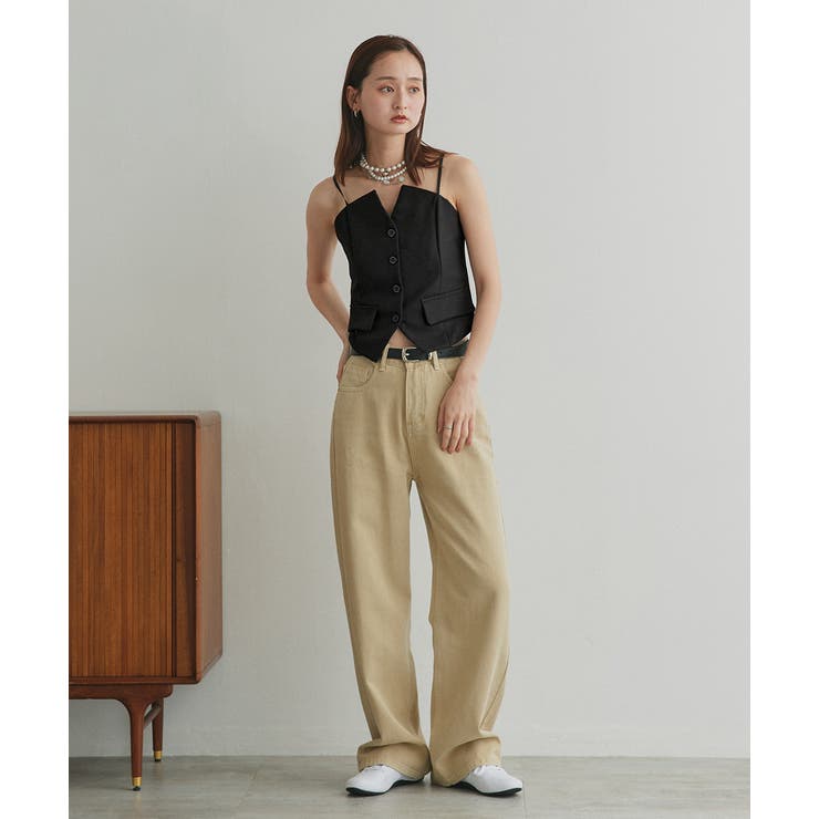 フロントボタンデザインキャミソールビスチェ | ad thie | 詳細画像3 