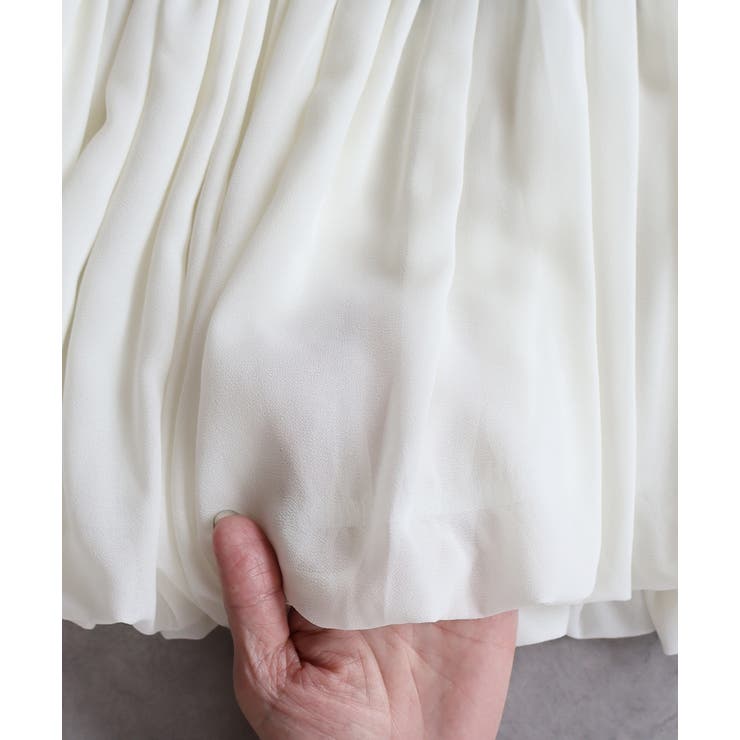 バルーンヘムノースリーブペプラムブラウス | ad thie | 詳細画像28 