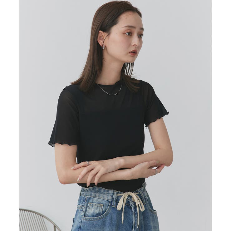 ハーフスリーブメローシアートップス | ad thie | 詳細画像15 