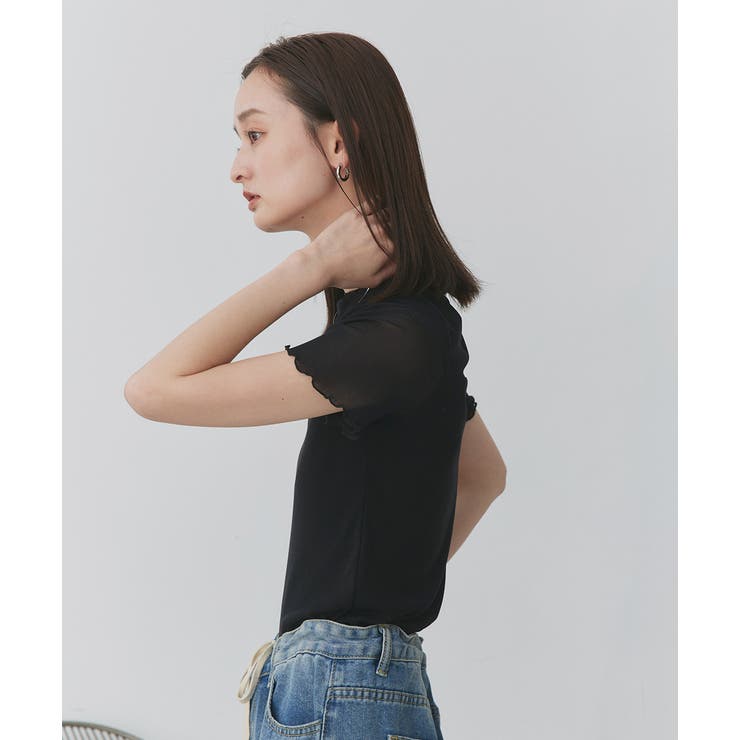 ハーフスリーブメローシアートップス | ad thie | 詳細画像18 