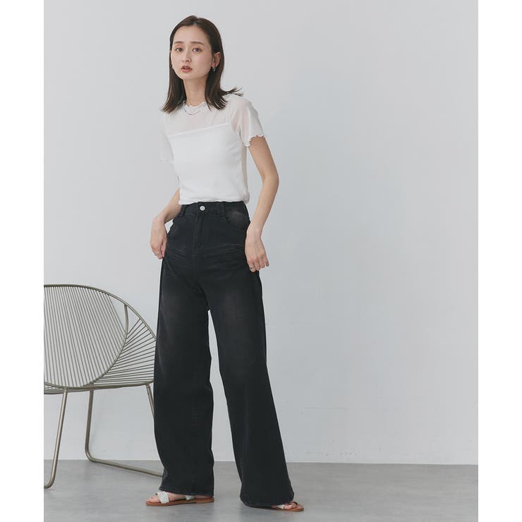 ハーフスリーブメローシアートップス | ad thie | 詳細画像2 