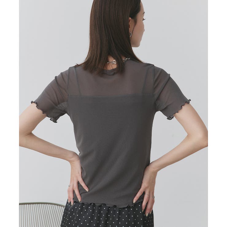 ハーフスリーブメローシアートップス | ad thie | 詳細画像31 